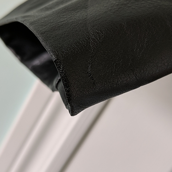 Faux Leather Trench Jacket - Picture 6 of 6